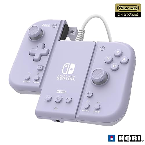 【任天堂ライセンス商品】グリップコントローラー Fit アタッチメントセット for Nintendo Switch™ / PC ソフトパープル【Nintendo Switch対応】