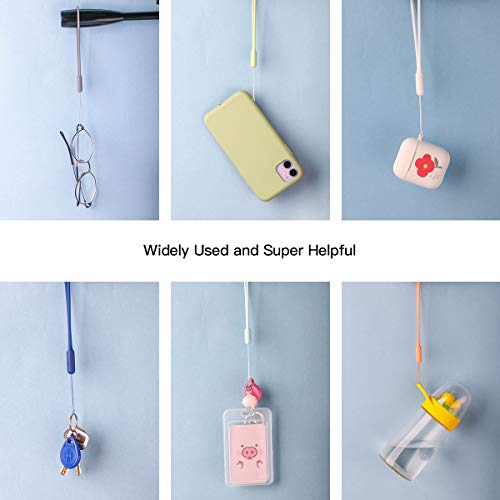 5 Packs Wrist Lanyard Silica Gel Smooth Wrist Strap Grip for Cell Phone USB Flash Drive Key iPod Mp3 MP4 ID Card Badge and Other Small Devices