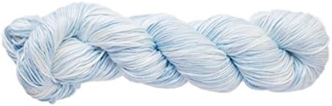 Feza Yarns Baby Hand-Dyed, 50% Cotton/50% Viscose, Baby Blue Gradient, 240 YDS each skein, 5 Skeins, (Color 402)