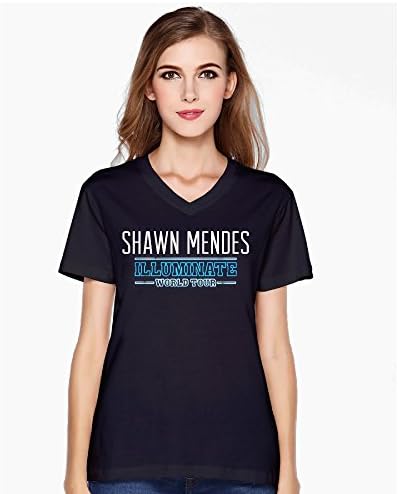Women's Shawn Mendes Illuminate World Tour V-neck T-shirt Tee