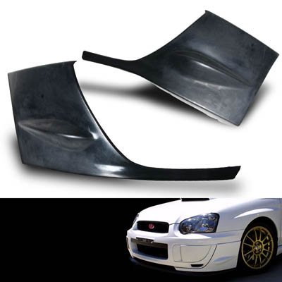 04-05 Subaru Impreza WRX PU Front Body Bumper Add-on Caps Kit