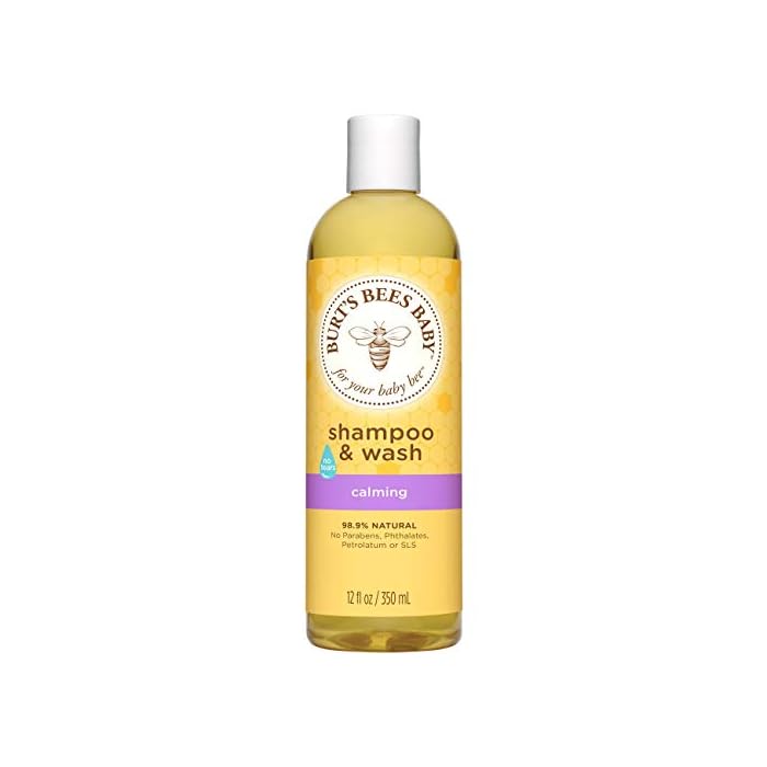 Burt's Bees Baby Shampoo & Wash, Calming Tear Free Baby Soap - 12 Ounce Bottle