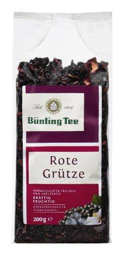 Bünting Tee Rote Grütze 6er Pack â loser Früchtetee â 6 x 200g