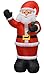 Impact Canopy Inflatable Outdoor Christmas Decoration, Lighted Santa with Gift Bag, 8 Feet Tall