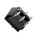 MUZHI Rocker Boat Switch, 12 Pcs DPDT 6 Pins Switch Snap, AC 20A/250V 15A/125V, 3 Position ON/Off/ON Mini Boat Rocker Switch Toggle for Car Auto Boat (Black)