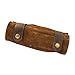 Hide & Drink, Snap Tool Roll Up Bag with 14 Slots, Portable Carry Case for Barbers, Salon Storage Organizer Pouch, Full Grain Leather, Handmade, Swayze Suede