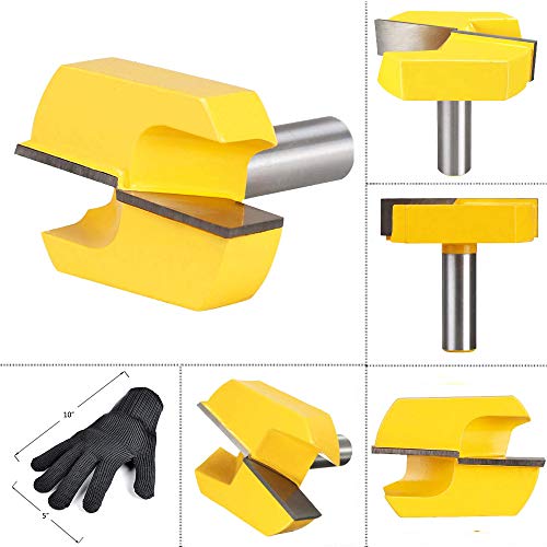 image for AxPower 1/2 Inch Shank 2-1/4 Inch Diameter Bottom Cleaning Router Bit 