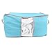 Foldable Storage Zipper Bag Case,3 Pcs Bamboo Charcoal Large Durable Storage Container Bag for Beddings Comforters Quilt Blanket Pillows Garments Sweaters for Season Items Storage,Blue+Green+Orange