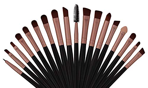 BS-MALL Professional 22 Pcs Rose Golden Make up Brushes Set - Cosmetic Eyebrow Shadow Lip Face Brushes Kit - Beauty Blending for Powder & Cream - Bronzer Concealer Contour Brush - Thumbnail 2