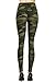 VIV Collection Plus Size Print Fashion Leggings, Army Camouflage