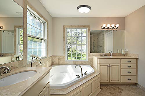 Ultra Quiet Bathroom Exhaust Fan with Light 110CFM 1.5 Sone Ventilation Fan (3x13W GU24 Base CFL Blubs and 1pcs E12 Nightlight Included) 3 Years Warranty by Akicon