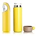 Vacuum Insulated Stainless Steel Water Bottle Double Walled for Women, BPA Free, 16 OZ(Yellow)