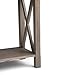 SIMPLIHOME Kitchener Console Table - 47 Inch Wide Solid Wood Sofa Table in Distressed Grey, Contemporary Storage Table for Entryway or Living Room with 2 Drawers, Bottom Shelf, and X-Design Sides