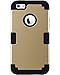 BENTOBEN iPhone SE Case iPhone 5 Case 5S Case 3 in 1 Shockproof Case for iPhone SE 5S 5 Gold/Black