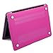 HDE MacBook Air 13 inch Case Soft Touch Matte Plastic Hard Case with Keyboard Cover (Models: A1369 and A1466), Fuchsia