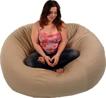 Amazon Com Comfy Bean Beanbag Loveseat Hemp Natural Kitchen