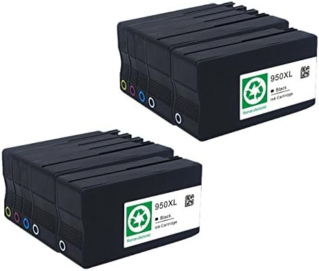 ESTON 10 Pack For Pro 8100 8610 8620 8600 Printer Cartridge 950XL 951XL Black, Cyan, Magenta, Yellow Combo Pack