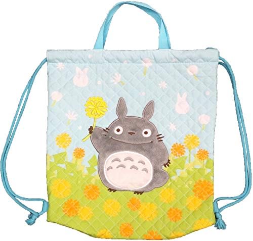 丸眞 セール特価 ナップサック ジブリ となりのトトロ たんぽぽ畑とトトロ 子供用