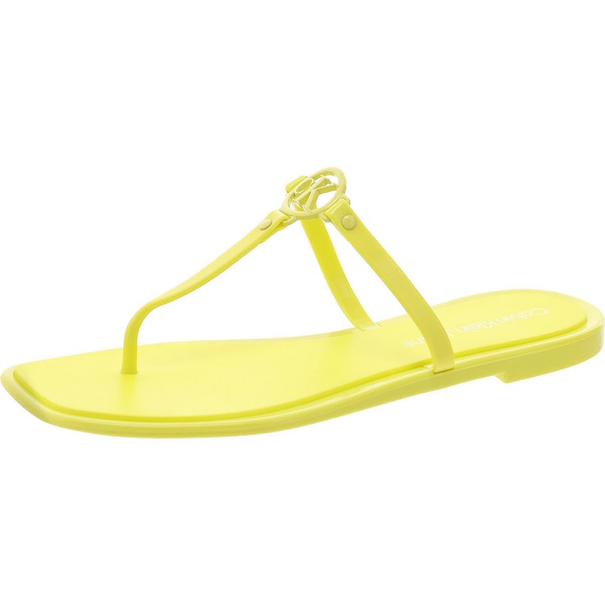 Calvin Klein Women's Edhen Sandal, Yellow 700, 11 Image