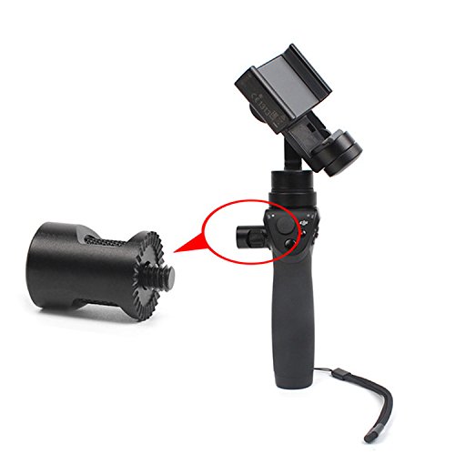 DJI OSMO Adapter, iKNOWTECH DJI OSMO 1/4 CNC Aluminum Adapter Mount Extending Adaptor Converter for DJI OSMO+ / OSMO Mobile Gimbal Accessories (1/4 Adapter)