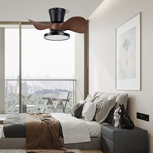 Ocioc Quiet Ceiling Fan With LED Light 22 Inch Large Air Volume Remote