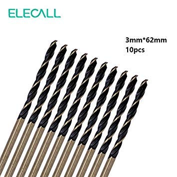 Generic New 10pcs/box Micro HSS 3mm Straight Shank High Speed Steel Twist Drill Bit Woodworking Tool For Metal