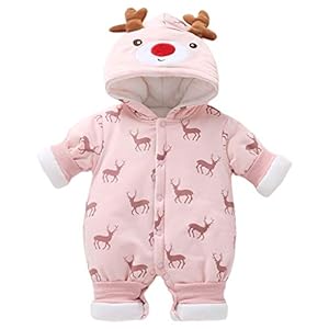 Baby Snowsuits Baby Hooded Romper Winter Jumpsuit Onesies Winter Outfits
