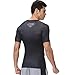 Red Plume Men's Compression Sports Shirt,Leisure Movie Hero Fitness T-Shirt (M, Black)