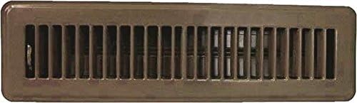 Registers, Grilles & Vents - Rocky Mountain Goods Floor Register 2” X 12” - Heavy Duty Walkable Register - Premium Finish - Easy Adjust air Supply Lever - 2 Inch by 12 Inch Floor Vent (Brown)