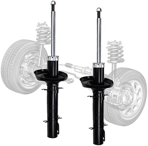 Yumy 2 pcs Front Right+Left Suspension Gas Strut Shock Absorber for 98-10 Beetle/99-06 Golf MK4/07-10 Golf City/99-05 Jetta MK4/07-09 Jetta City(Not Include Spring)