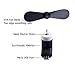 Mini Phone Fan Compatible with Android Micro USB Compatible with Samsung Galaxy S7 Edge/S7/S6, Kindle, HTC, LG, Sony, Xbox One, PS4,Echo Dot & More 【3 PCS】Black