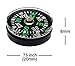 Blackett Mini Button Compasses, 20mm, Oil Filled, for Paracord Survival Bracelets, Camping, Hiking, Pack of 5