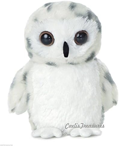 SNOWY OWL 8" Flopsie Plush Floppy Stuffed White Bird Animal NEW
