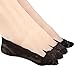 Lace Socks No Show for Women,Ultra Low Liner with Gel Tab 4 Pack by Habiter
