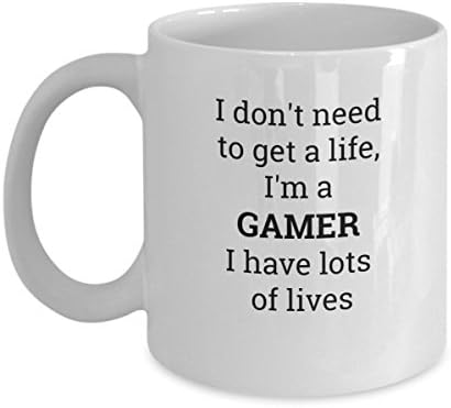 Arcade game mug-gamer coffee cup-pinball-tetris-pacman-Computer games-travel-funny mugs