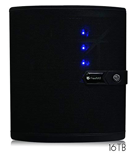 FreeNAS Mini (16TB) 4 Bay Compact NAS Storage with ZFS. 8-Core 2.4GHz Processor, 16GB RAM