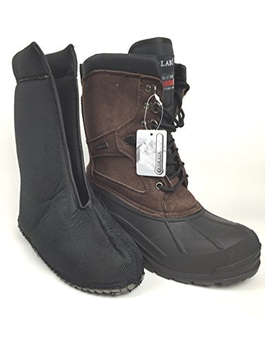 LABO Men's Brown10" Winter Snow Hunting Boots Shoes Waterproof Insulated 108 BROWN-10 - Thumbnail 3