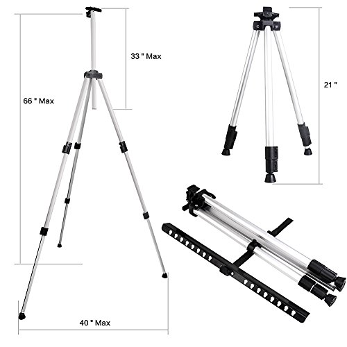1 Art+Easel+Aluminum+Adjustable+Lightweight