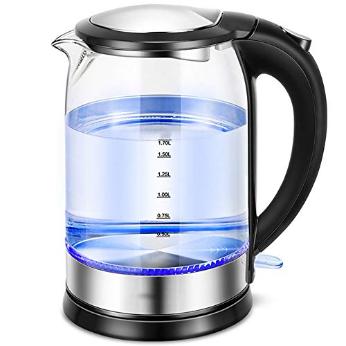 Electric Kettle Household 304 Stainless Steel Food Grade Glass Kettle 1.7L