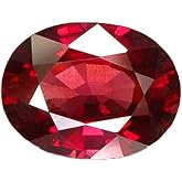 SirDaksh 5 Carat Red Ruby Manik Oval Shape Stone Certified Unisex Loose Ruby Gemstone