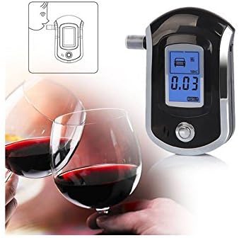 New Digital police breath alcohol tester analyzer detector breathalyzer test
