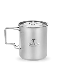 TOMSHOO Titanium Pot 750ml Portable Water Mug Cup