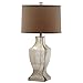 Safavieh Lighting Collection Glass Bottom Antique Silver and Wheat Table Lamp, Set of 2