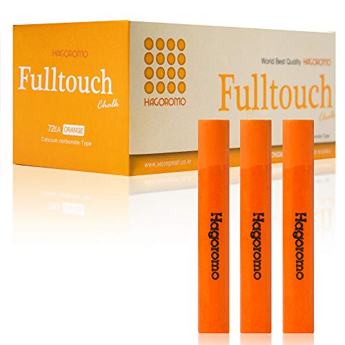 HAGOROMO Fulltouch Color Chalk 1 Box [72 Pcs/Orange]