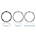 Cosfy Shower Curtain Rings Hooks for Bathroom Stainless Steel Rust-Resistant Shower Rods Curtain Rings, Set of 12 (Bronze)