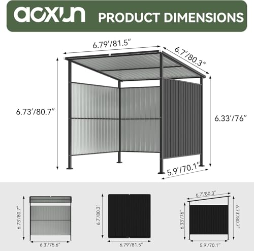 Aoxun 6x6 Outdoor Grill Gazebo Review: Open-Front Storage & BBQ Shelter image 15