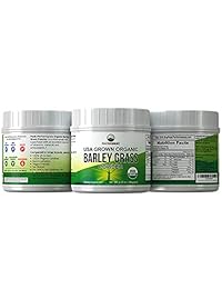 Organic Barley Grass Juice Powder by Peak Performance. USA Grown Vegan Superfood...