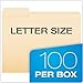 Pendaflex PFX62699 Archival-Quality File Folders, 1/3 Cut Top Tab, Letter, Manila (Box of 100)