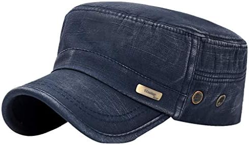 Fiaya Men Women Baseball Cap Snapback Hat Flat Roof Military Hat Cadet Patrol Bush Field Cap