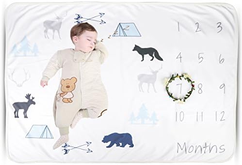Premium Fleece Baby Milestone Blanket and Year Swaddle Anniversary Blanket Age Blanket Growth Blanket Baby Photo Loved Beyond Measure Free Flowers Frames Large Discount in Celebration of New Product